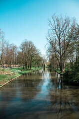 Fototapeta na wymiar Park in Bruges