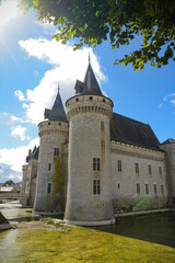 Fototapeta na wymiar sully sur loire's castle