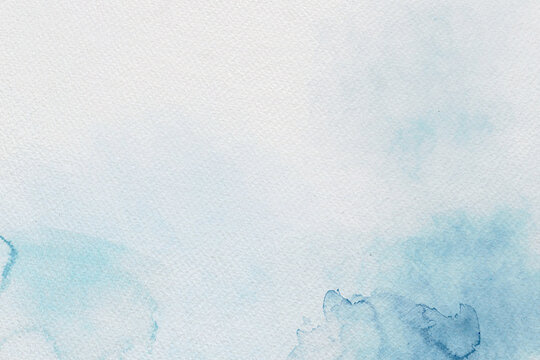 Blue bright watercolor abstract background