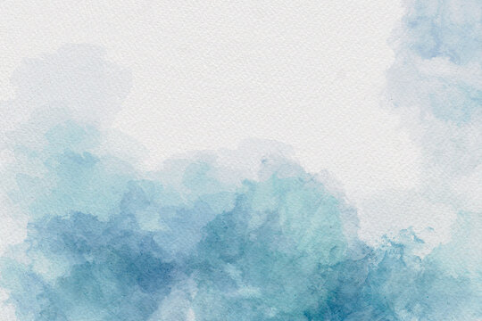Blue bright watercolor abstract background © jenteva