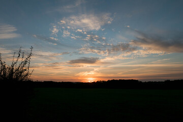 Romantischer Sonnenuntergang 