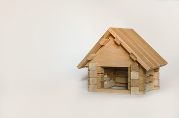 Obraz na płótnie Canvas wooden toy house
