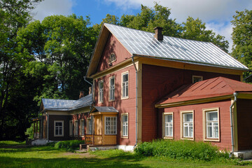 Fototapeta na wymiar Manor house of Russian scientist mechanic Nikolay Zhukovsky. Nowadays museum. Orekhovo village, Vladimir Oblast, Russia.
