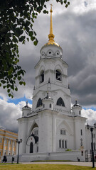 Bell tower of Assumption cathedral (Uspensky cathedral). Vladimir,  Vladimir Oblast, Russia.