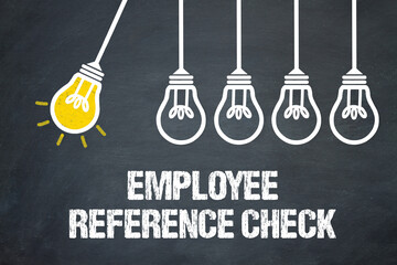 Employee Reference Check  - obrazy, fototapety, plakaty