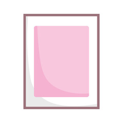 frame decoration pink background empty isolated design