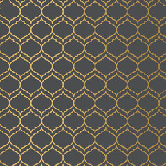 golden arabic texture - vector illustration