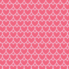 pink heart shape texture - vector illustration