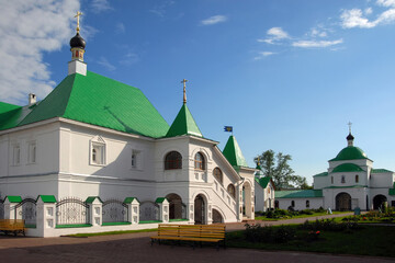 Fototapeta na wymiar Church of Basil, Bishop of Ryazan (Vasilyevskaya church) in Transfiguration (Spaso-Preobrazhensky) monastery. Murom town, Vladimir Oblast, Russia.