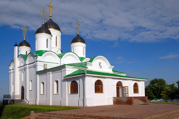 Transfiguration cathedral (Preobrazhensky cathedral) in Transfiguration (Spaso-Preobrazhensky) monastery. Murom town, Vladimir Oblast, Russia.