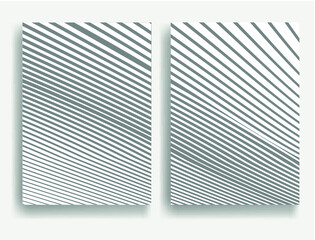 Abstract Vector  Wave Stripes . Curved Lines .