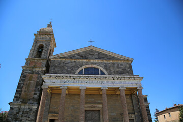 Fototapeta na wymiar The Cathedral of Montalcino in Tuscany, Italy