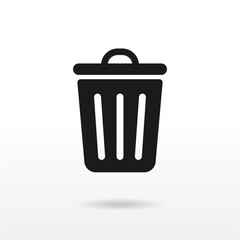 Trash can icon . Garbage sign