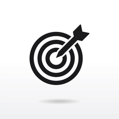 Target icon vector . Dartboard sign