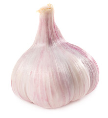 garlic isolated on white background. full depth of field