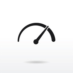 Speedometer icon vector . Speed sign