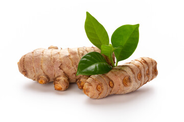 Turmeric isolated on white background
