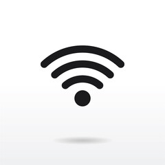 Wifi icon vector . Signal sign . Wireless