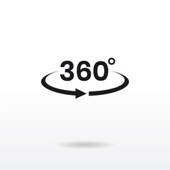 360 degree icon vector eps 10