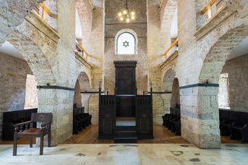 Interior of the Old Sepharad Synagogue, Sarajevo Old City, Bosnia and Herzegovina