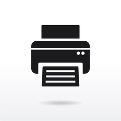Printer icon vector . Fax sign
