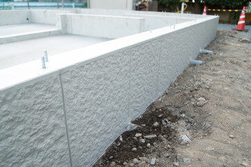 建設現場　基礎工事