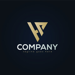 H and P Monogram Logo Concept Design