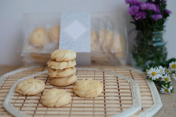 Homemade butter cookies.sweets and food