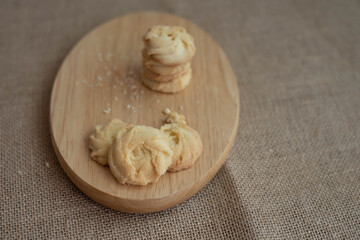 Homemade butter cookies.sweets and food