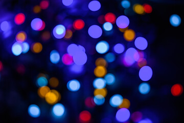 colorful bokeh background