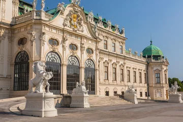 Deurstickers Paleis Belvedere in Wenen, Oostenrijk © pespiero