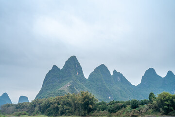 Landscape of li River in Guilin, Guangxi Province, China
