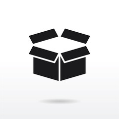 Box icon vector . Cargo sign