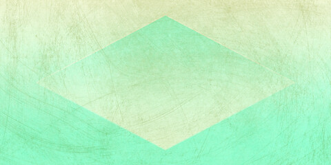  scratched tan green diamond on rectangle backdrop