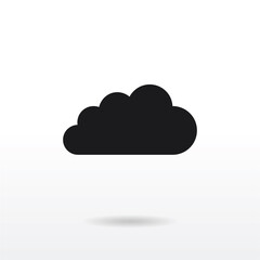 Cloud icon vector . Weather sign