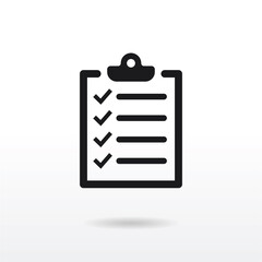 Check list icon vector . List sign
