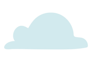 Isolated cloud shape vector design