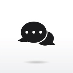 Speech Bubble icon vector . Message sign