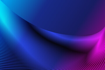 Fototapeta premium Shiny ribbon-like line texture, with a sense of technology poster background.