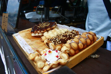 Egg waffles in Jeju Island, South Korea
