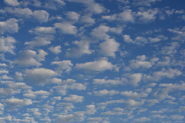 Beautiful cloudy in blue sky