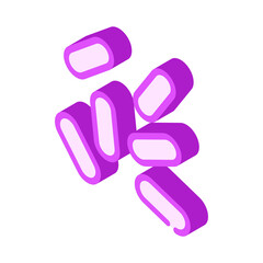 haemophilus influenzae isometric icon vector isolated illustration