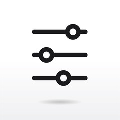 Adjustment icon vector . adjusting sign