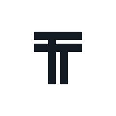 Initial T Letter Logo Design Template
