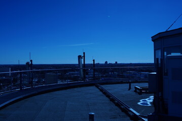 Blick &uuml;ber das Gel&auml;nde des Marienpark Berlin vom Wasserturm aus