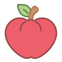 Isolated apple food healthy nutrition icon - vector
