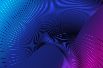 Blue-purple luminous gradient lines, a poster background with a sense of technology.