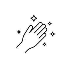Vector illustration icon with the motif of hand washing