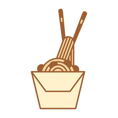 Isolated fast food bakery delicious icon - Vector