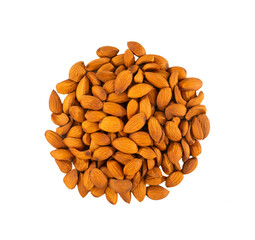 Heap of Almond on White Background